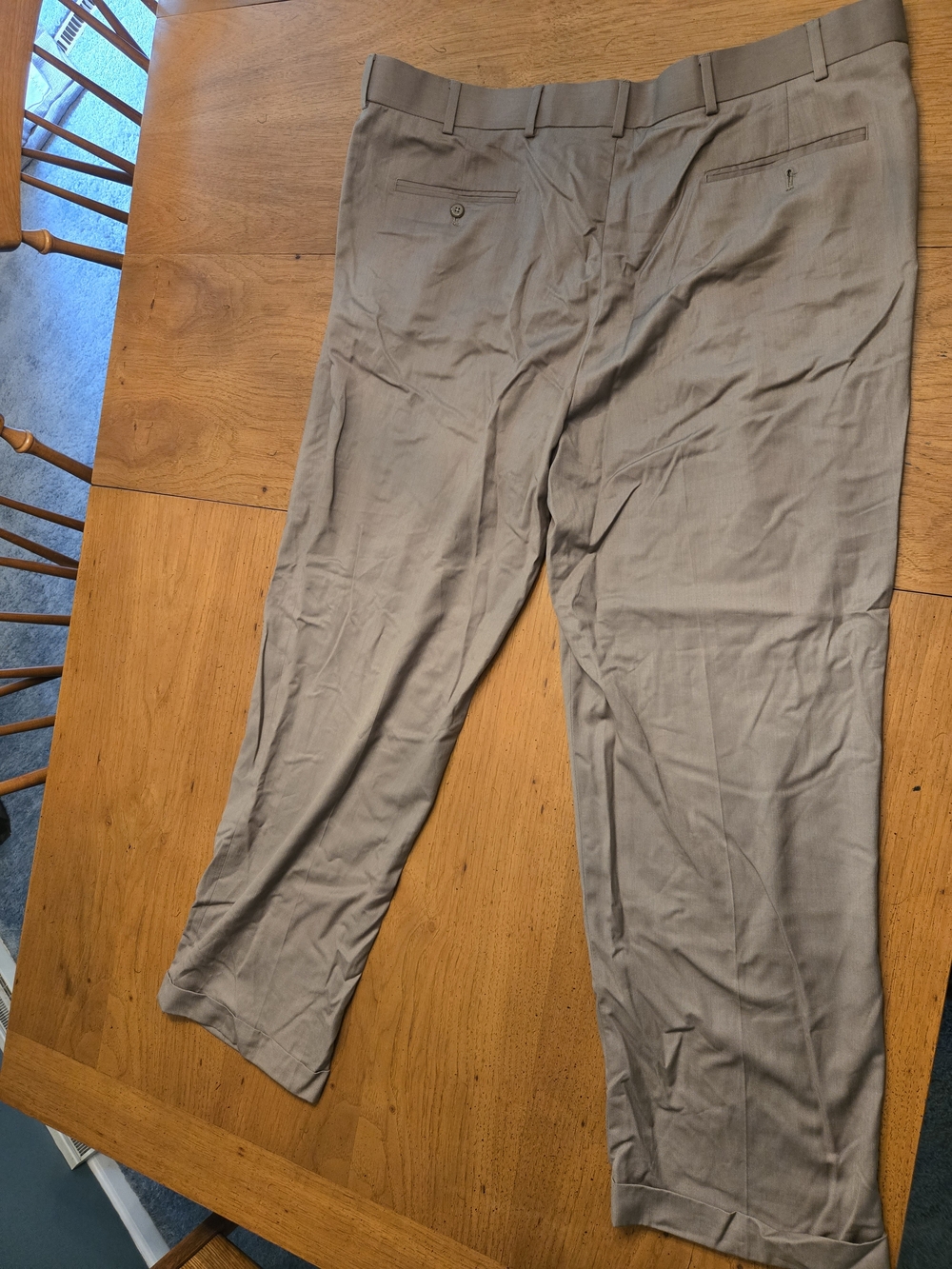 Stafford Men's Dress Pants in Light Taupe